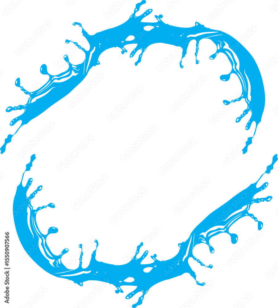 Obraz premium splashes water frame