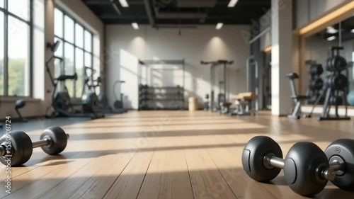 gym equipment in gym