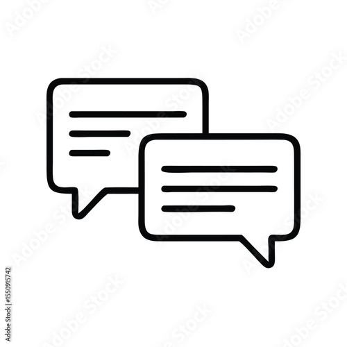 contact and support thin line icons 
