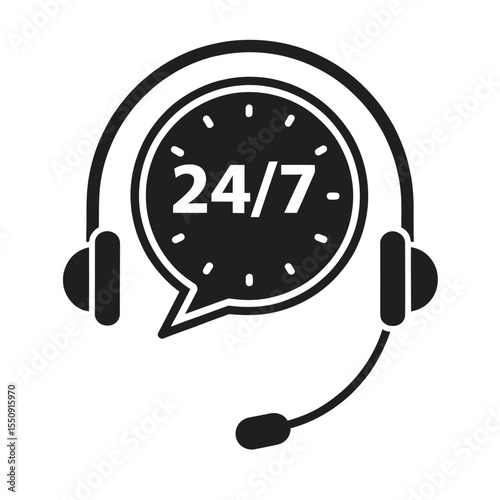 contact and support thin line icons 