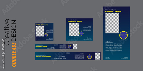 
A creative, modern and eye-catching google ads design template for corporate, professional, businessman and personal users.