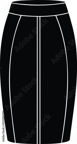 Silhouette of a wooden barrel with hoops in a minimalist style