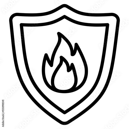 Fire Prevention Icon Single Vector Collection 