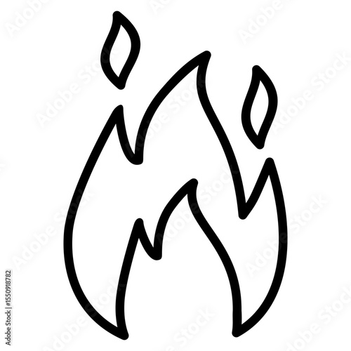 Fire Icon Single Vector Collection 