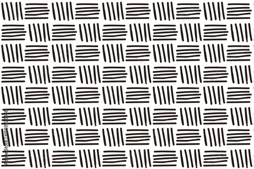 Seamless abstract pattern with hand-drawn lines in a repetitive square layout. Perfect for textile, wallpaper, or background design.