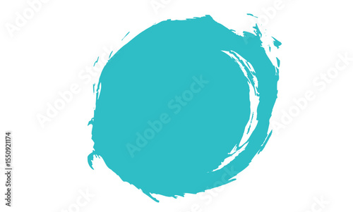 Blue round circular icon pattern
