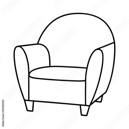 black leather armchair