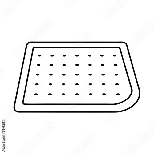 metal plate isolated on white