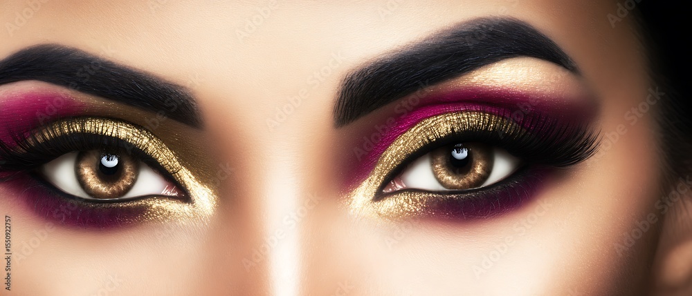 Obraz premium Dramatic eye makeup artistry