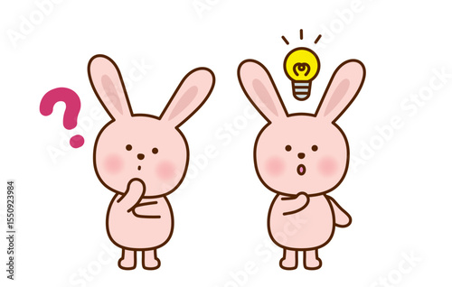 疑問とひらめきのうさぎ キャラクターセット