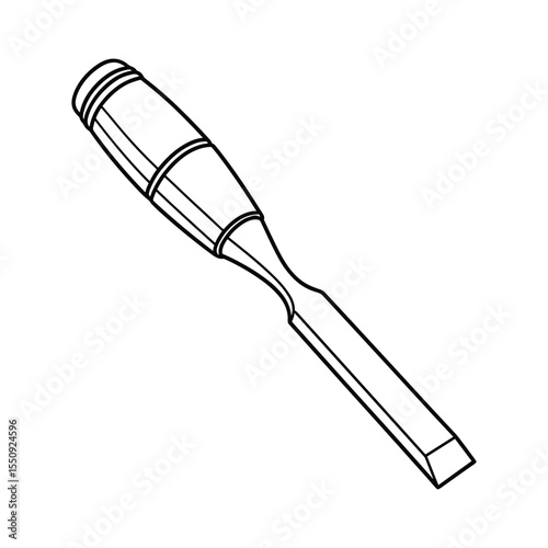 Simple Chisel Line Art Tool, Woodworking, Precision Cut