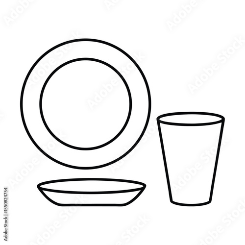 coffee cup icon set