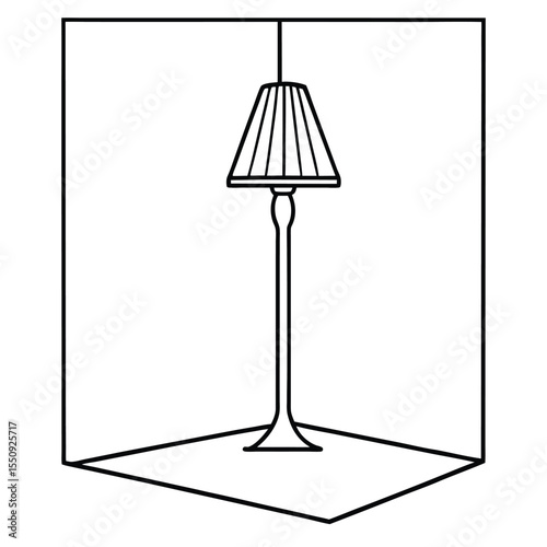 lamp on a table