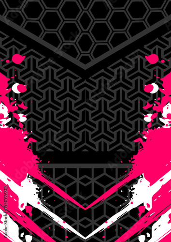 Street Graffiti Background for Jersey Printing Design, Abstract Spray Texture Repeat Pattern - Sportswear Fabric Template