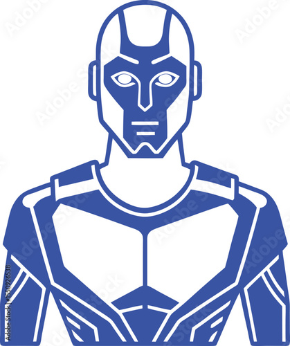 robot head vector illustration