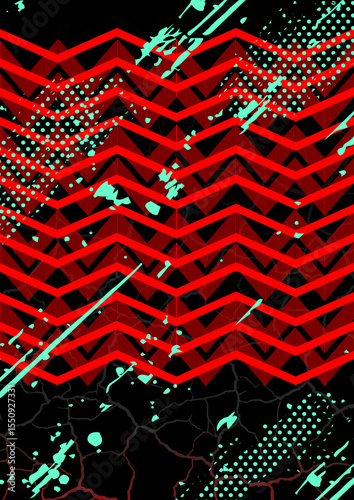 Street Graffiti Background for Jersey Printing Design, Abstract Spray Texture Repeat Pattern - Sportswear Fabric Template