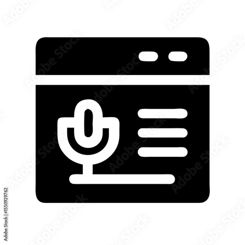 Podcast recording and streaming app icon

