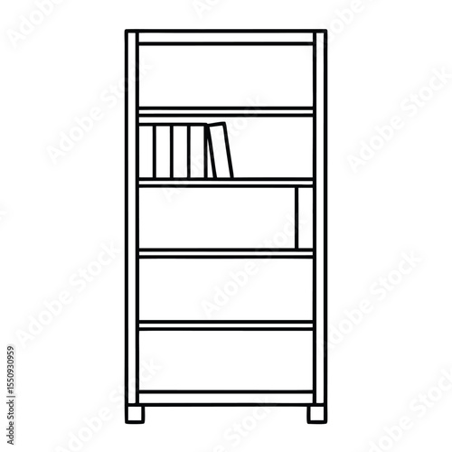 black and white shelves
