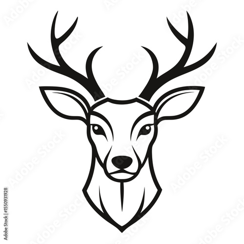 deer head vector