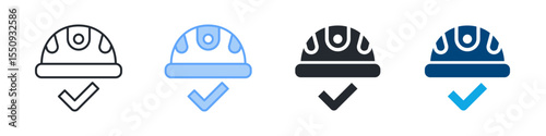 Safety First Icon Set Multiple Style. Designed In Outline, Blue, Glyph, Dual Tone