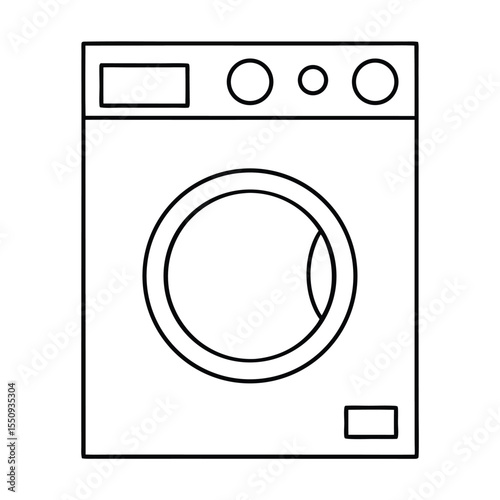 washing machine icon vector