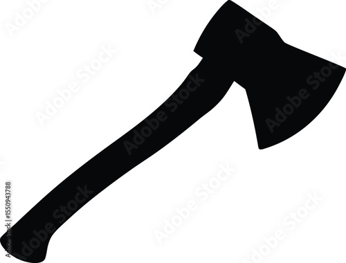 ember axe black silhouette vector, axe black symbol, axe icon