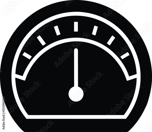 Digital Meter Icon Vector Illustration