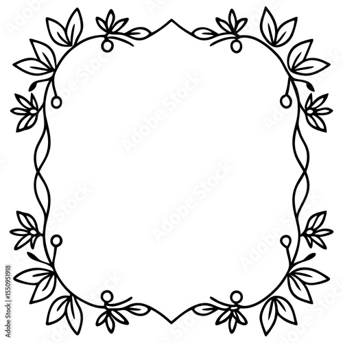 Floral Photo Frame Overlay