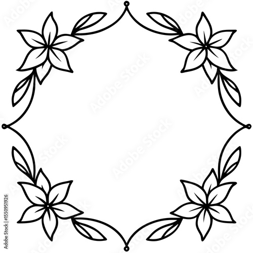 Floral Photo Frame Overlay