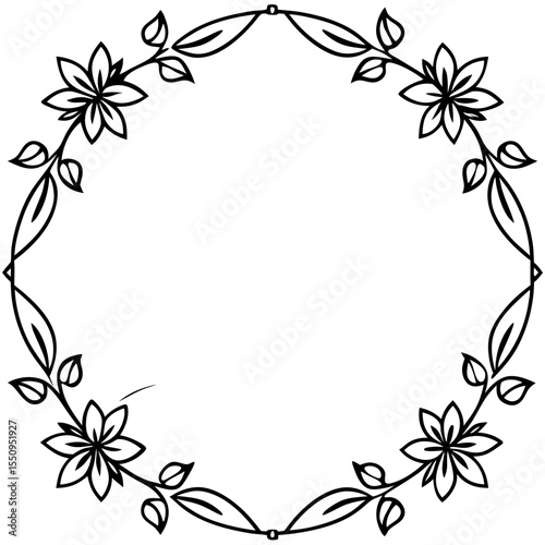 Floral Photo Frame Overlay
