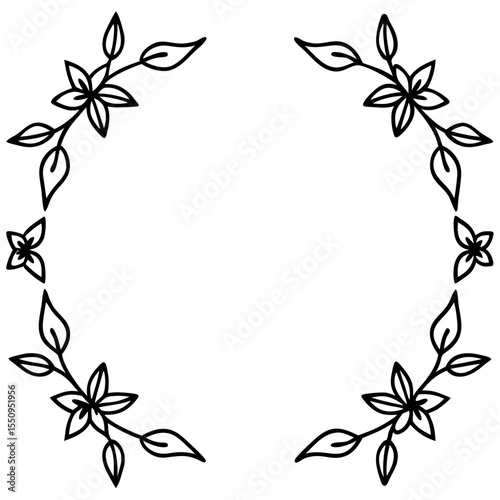 Floral Photo Frame Overlay