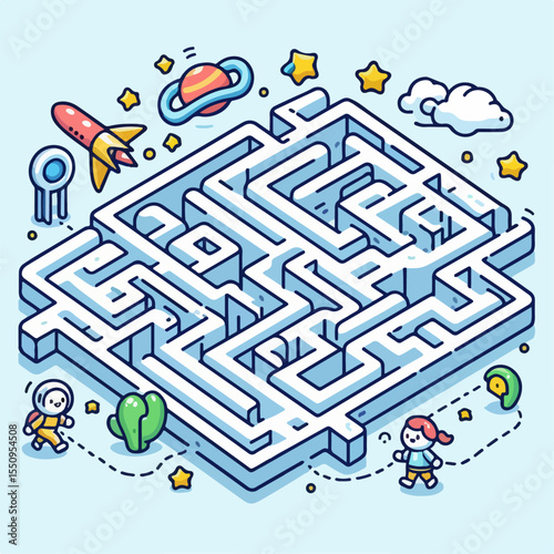 labyrinth illustration