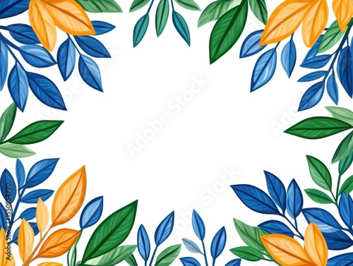 Colorful Leaf Frame