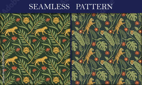 Nautical Seamless Pattern Anchors, Sailboats, Shells & Sunbursts