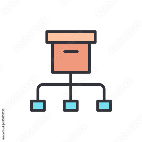 Hierarchical Data Structure Representing Data Connections On Transparent
