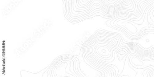 Abstract topography pattern seamless lines sea map modern design white background. Abstract digital topographic contour map concept space geometric strip grid line. Natural discovery of maps.	