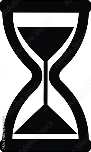 Vintage Hourglass Icon Vector Illustration