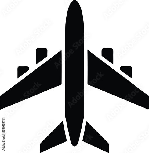 Airplane Icon Vector Illustration