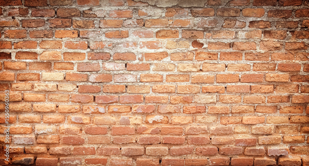 Obraz premium Textured background: old brick wall pattern