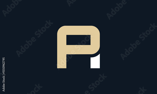 PA or AP minimalistic monogram logo design 