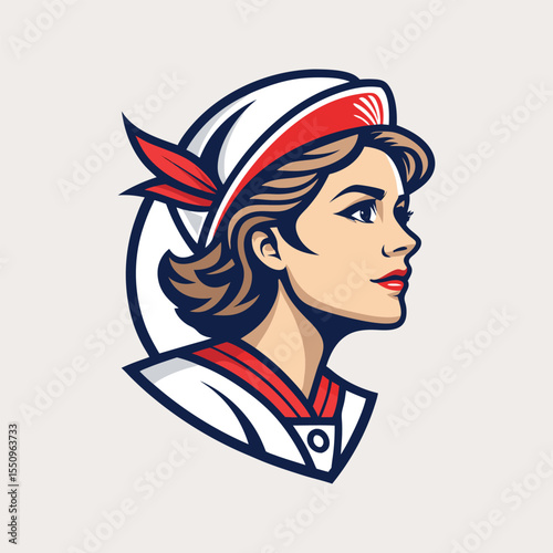 Vector Illustration of Woman Head Mascot – Stylish Female Character Logo Design with Modern Look – Perfect for Branding, Esports, Beauty Products, Fashion Labels, or Creative Projects

