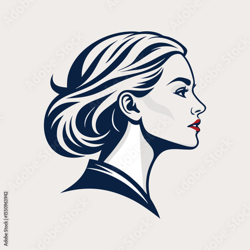 Vector Illustration of Woman Head Mascot – Stylish Female Character Logo Design with Modern Look – Perfect for Branding, Esports, Beauty Products, Fashion Labels, or Creative Projects

