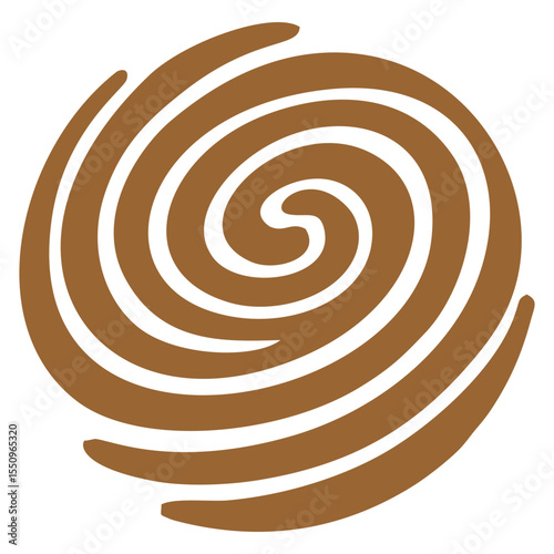 Brown Spiral Motion