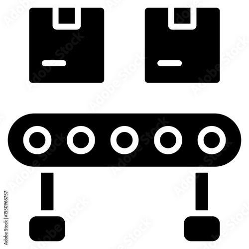 Conveyor Belt glyph icon