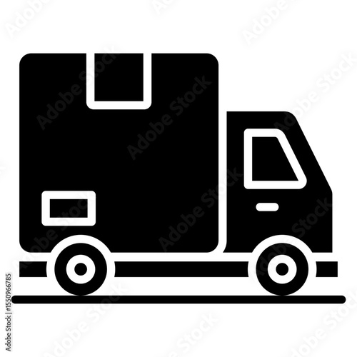 Delivery Truck glyph icon