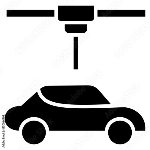 Car Manufacturing glyph icon