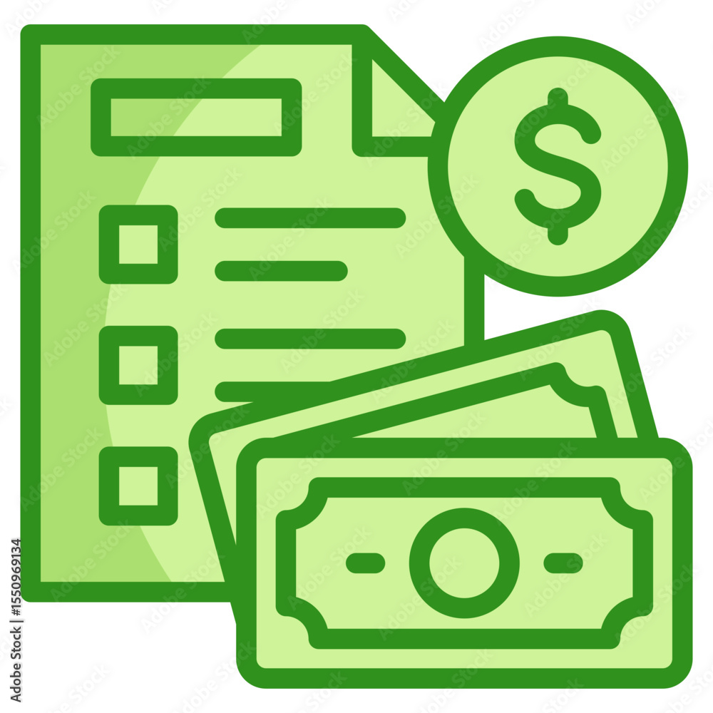 Fototapeta premium Budget Planning Icon