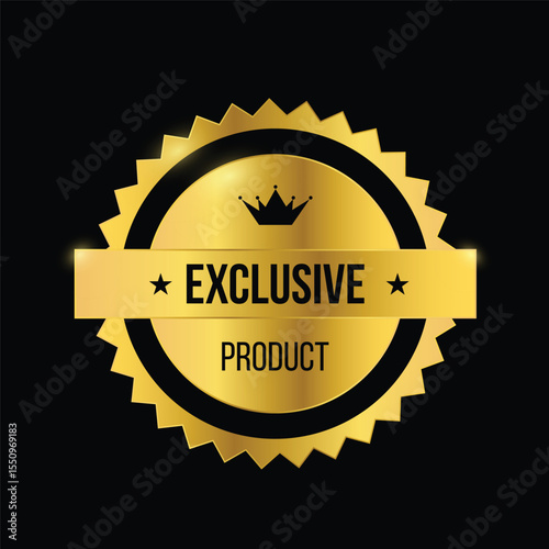 exclusive product golden design illustration
