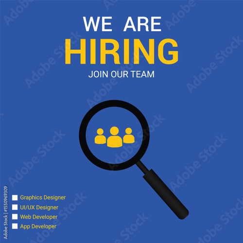 we are hiring join our team
