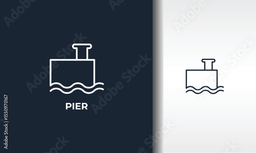 Pier Vector, Icon Or Logo Sign Isolated Symbol Illustration